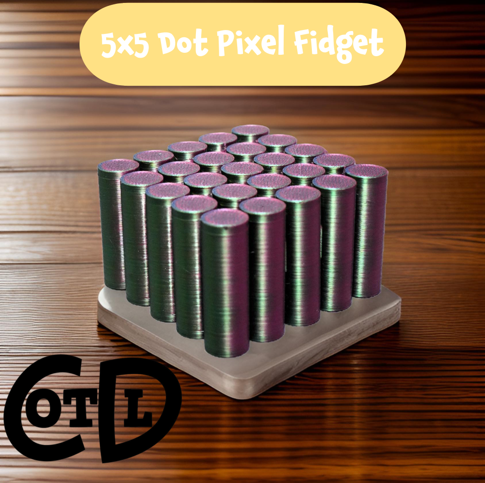 Fidget Pixel Dots - print in place 