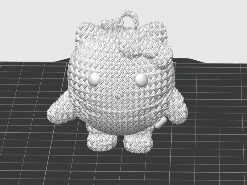 Knitted Hello Kitty egg, knitted egg Hello Kitty