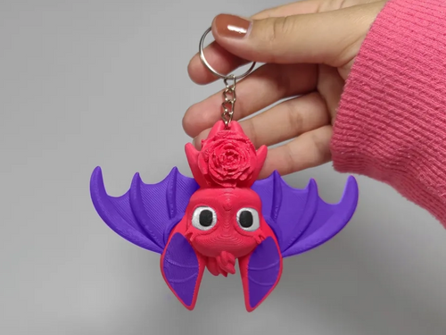 Baby Bat Dragon with Flower 
