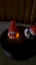 Modular Print Shiny Snowman Ornament