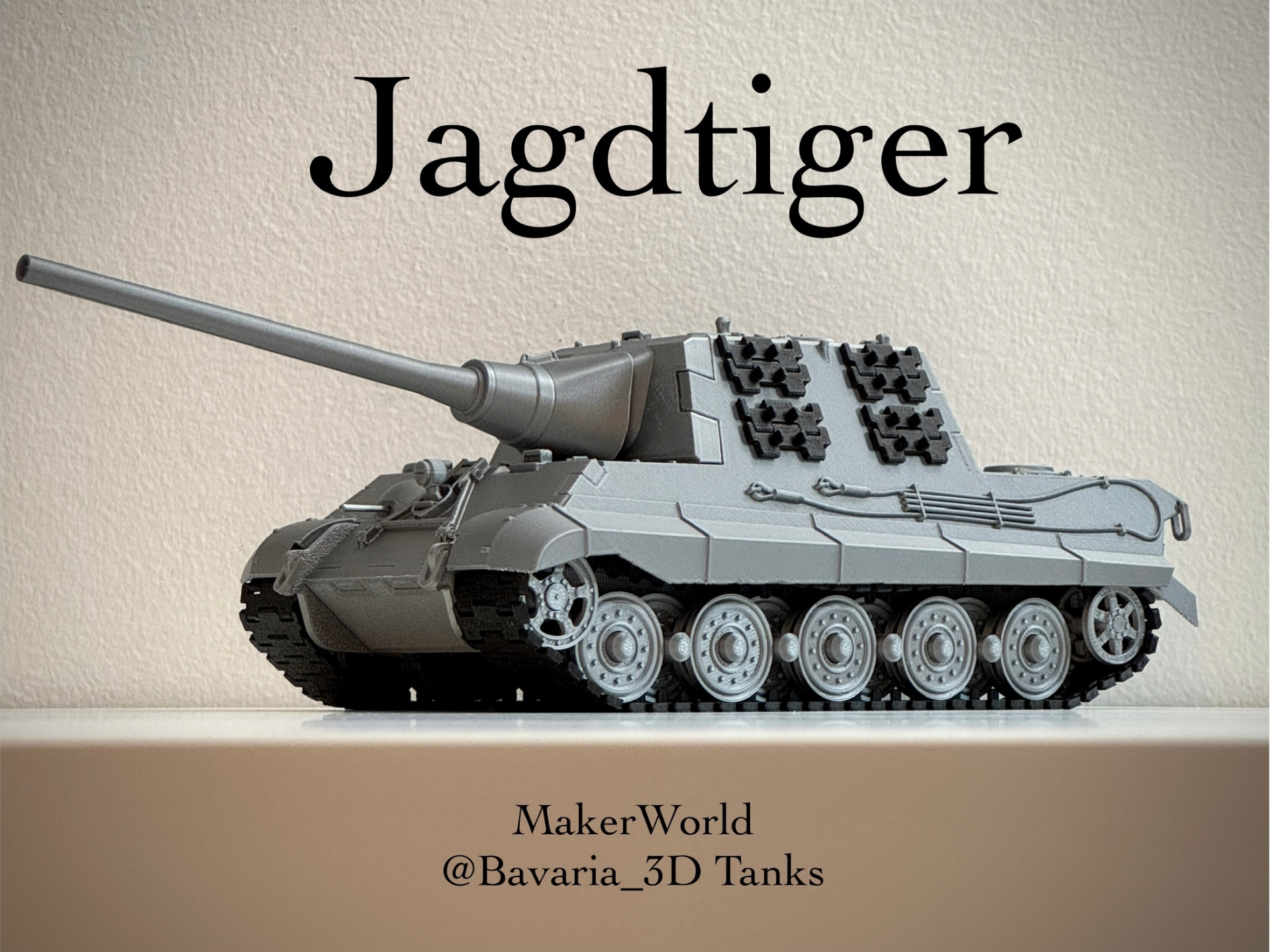 Jagdtiger Tank Destroyer with Movable Barrel 1/35