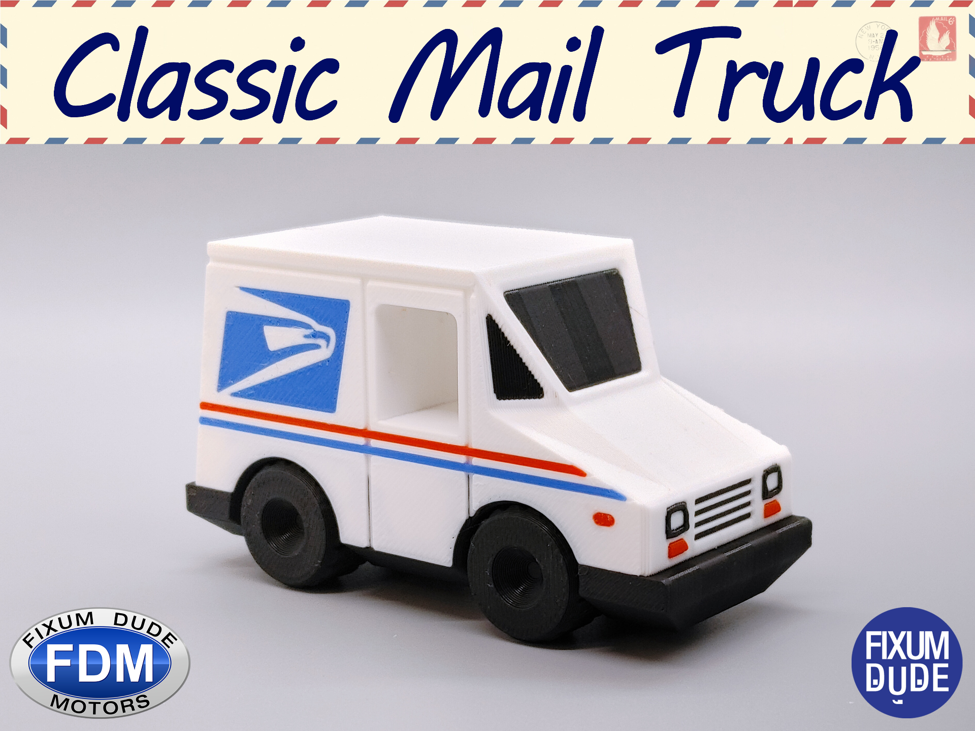Fixum Dude Motors PIP Classic Mail Truck