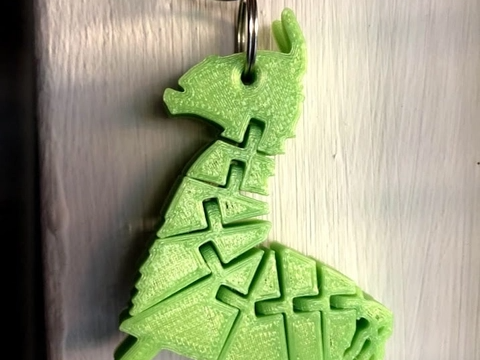 Fortnite inspired llama flex keychain