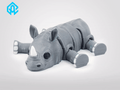 Articulated Flexi Rhino – Cute 3D Printed Toy