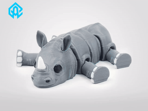 Articulated Flexi Rhino – Cute 3D Printed Toy