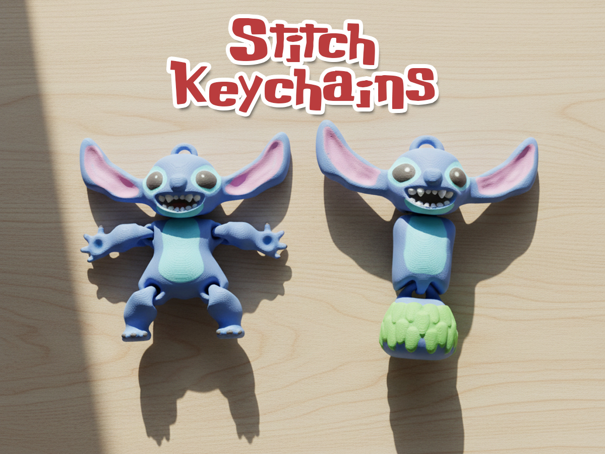 Stitch Keychains | Flexible