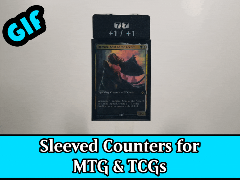 Sleeved 00-99 Counters for MTG / TCGs