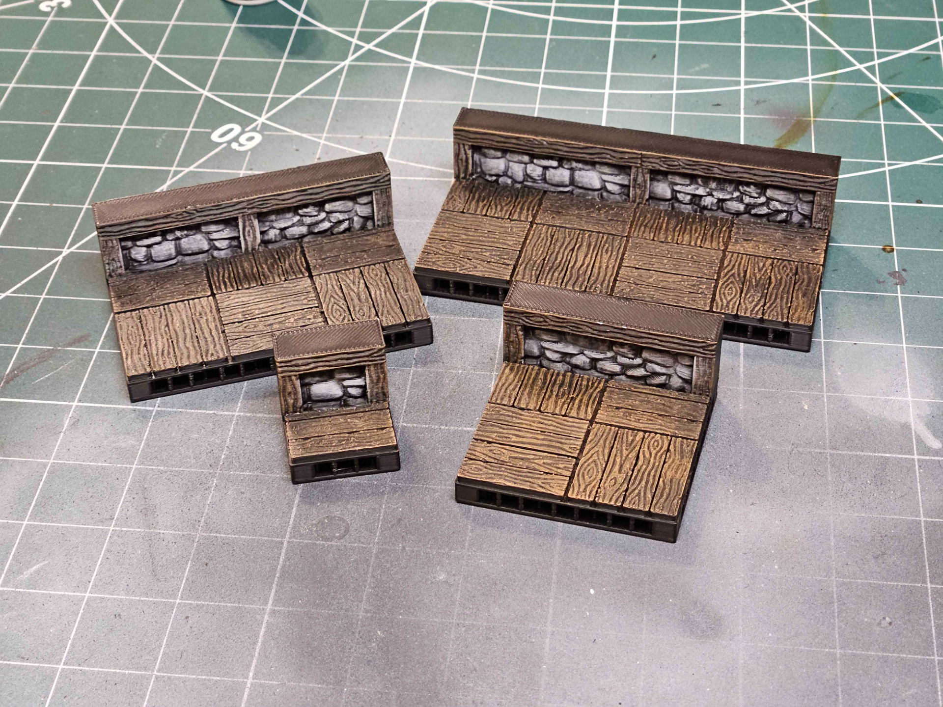 OpenForge Wooden Low Wall Tiles (Stone)