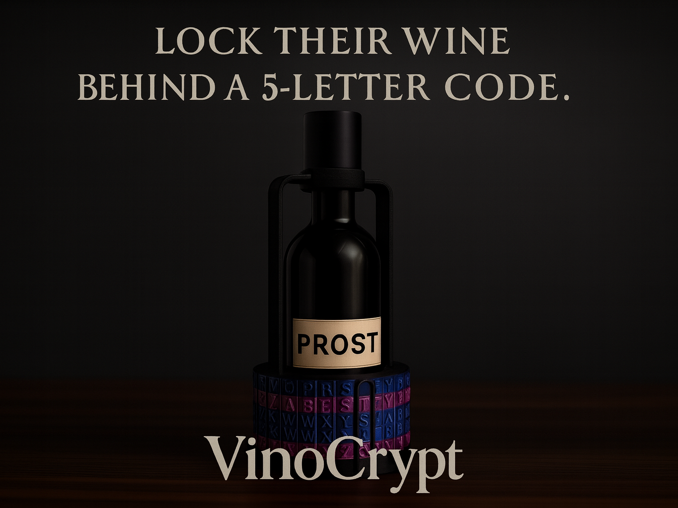 VinoCrypt – The Cryptex Wine Lock