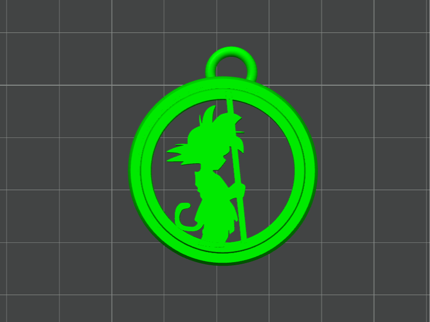 Goku (Dragon Ball) Pendant - Freely Rotatable