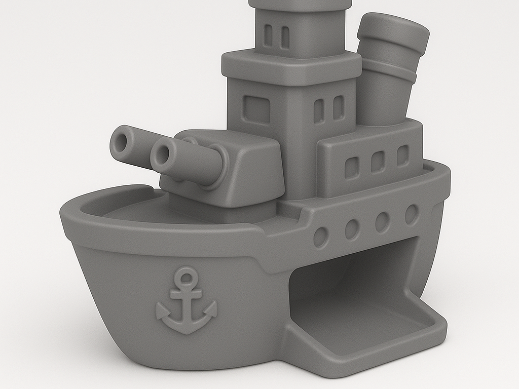 Battleship Dice Tower – 2-Part Easy Print