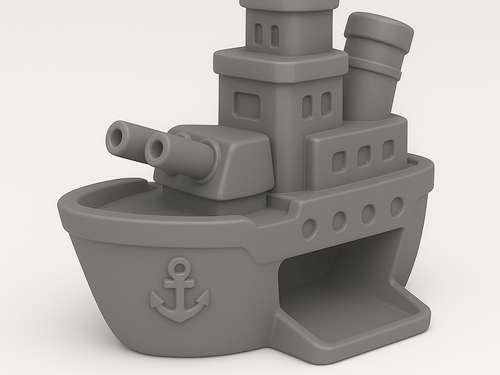 Battleship Dice Tower – 2-Part Easy Print