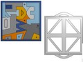 Keyboard Character and Organic Shape Puzzle