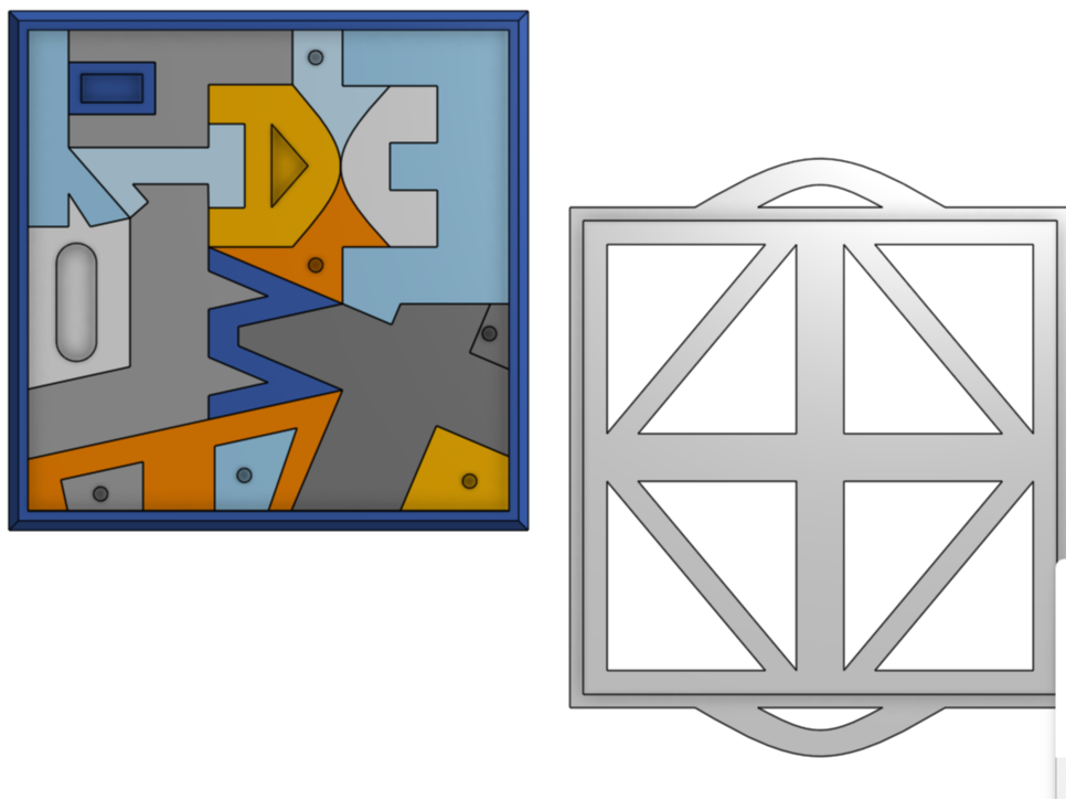 Keyboard Character and Organic Shape Puzzle