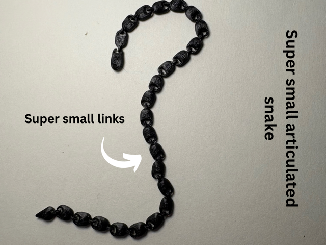 super small fidget/articulated snake