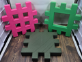 Waffle building pieces