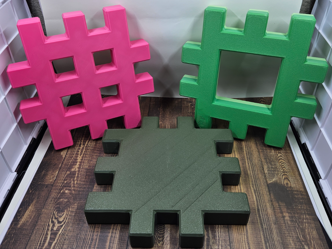 Waffle building pieces